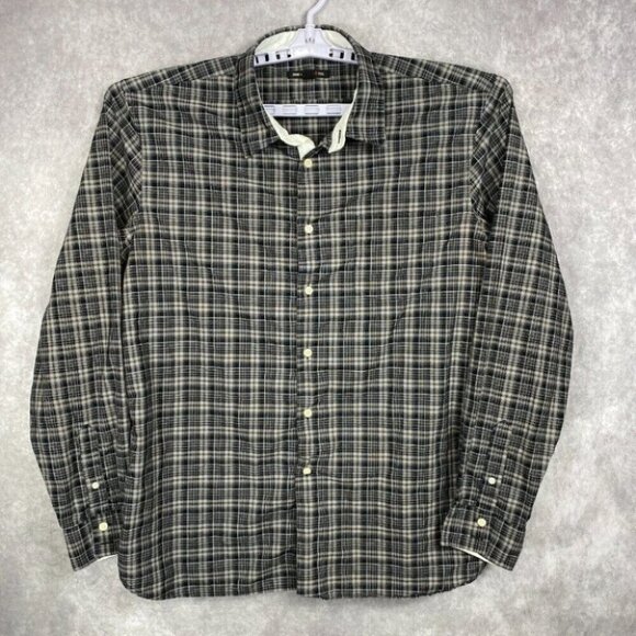 John Varvatos Shirt Mens XL Plaid Button Up Classiccore Casual Preppy Office - Picture 1 of 11